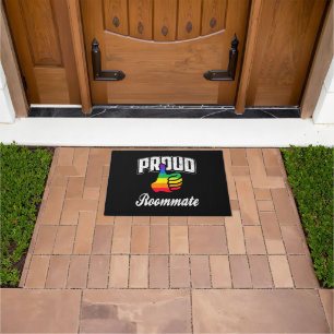 Roommate Gay Pride Doormat