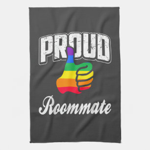 Roommate Gay Pride Kitchen Towel