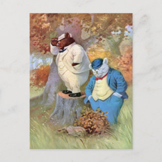 Roosevelt Bear Detectives in the Woods Postcard