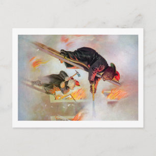 Roosevelt Bear Firefighters Postcard