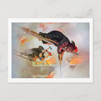 Roosevelt Bear Firefighters Postcard