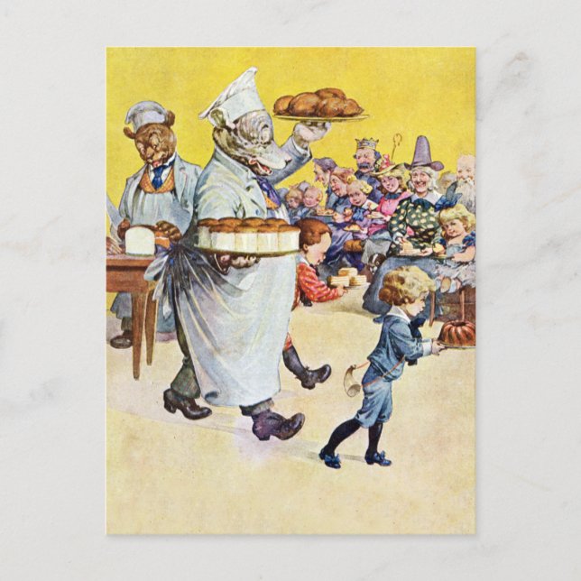 Roosevelt Bears Buttery Bakery Postcard (Front)