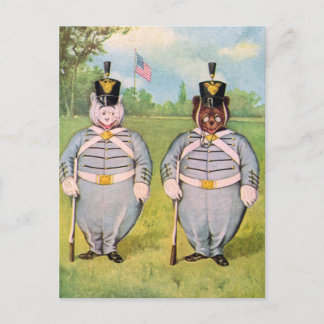 Roosevelt Bears In The Military Postcard