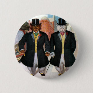 Roosevelt Bears On the Town In New York 2 Inch Round Button
