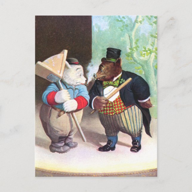 Roosevelt Bears on the Vaudeville Stage Postcard (Front)