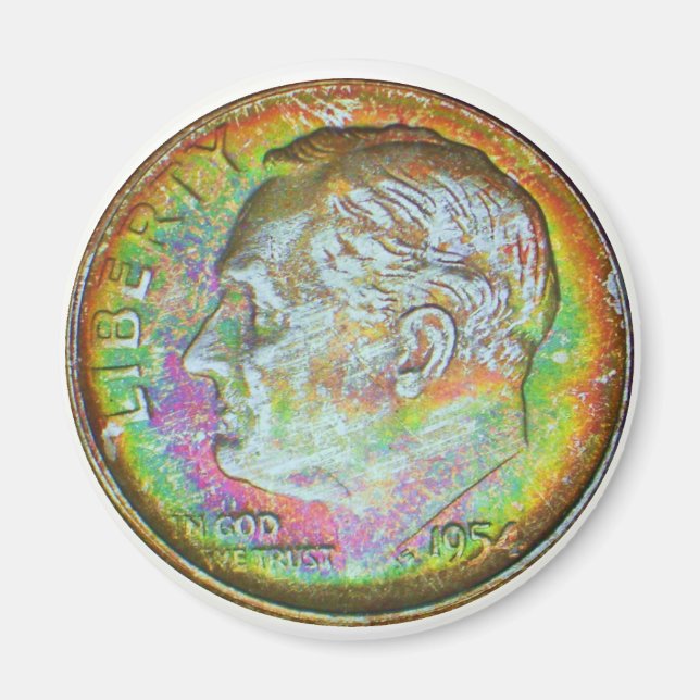 Roosevelt Dime Magnet (Devant)