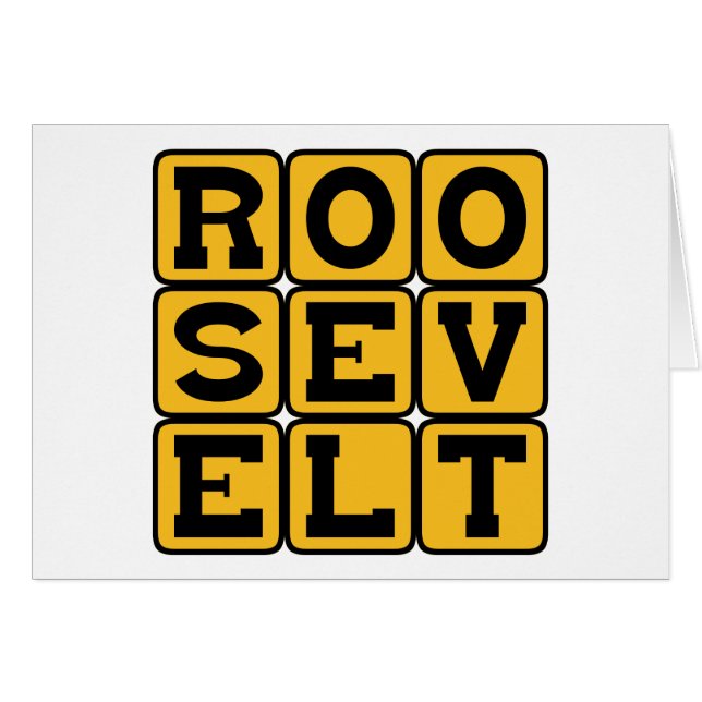 Roosevelt, Franklin ou Theodore (Devant horizontal)