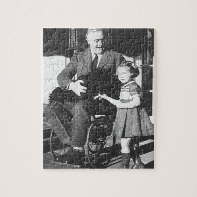 Roosevelt in a Wheelchair Jigsaw Puzzle (Vertical)