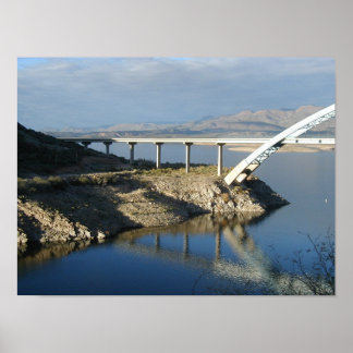 Roosevelt Lake Bridge, Arizona Poster