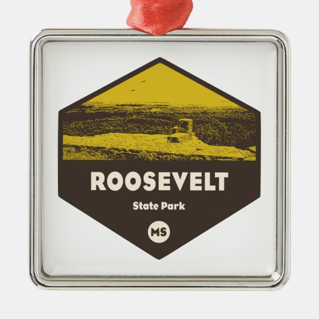 Roosevelt State Park Mississippi Metal Ornament (Front)