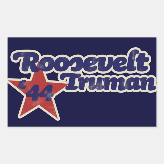Roosevelt Truman 1944 Sticker (Front)