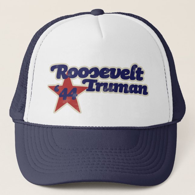 Roosevelt Truman 1944 Trucker Hat (Front)