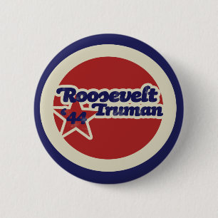 Roosevelt Truman 44 2 Inch Round Button