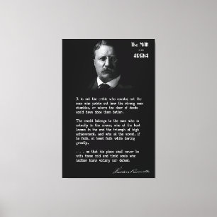 Roosevelt's MAN in the ARENA Speech 2 Canvas Print