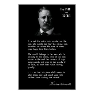 Roosevelt's MAN in the ARENA Speech 2 Poster