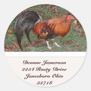 Rooster Address Stickers