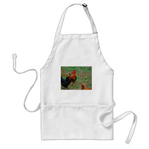Rooster and Black Hen Standard Apron