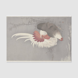 Rooster and Chicken by Ohara Koson Tissue Paper