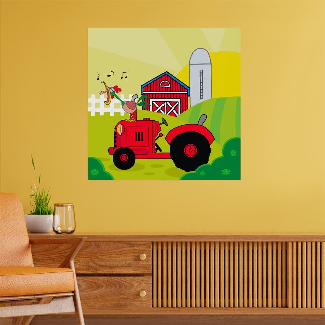 Rooster And Tractor Poster (Creator Uploaded)