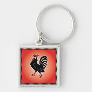 Rooster Attitude Keychain