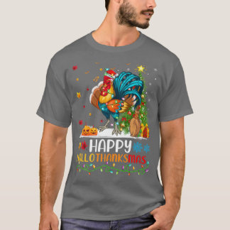 Rooster Bird Lover Funny Rooster HelloThanksMas  T-Shirt