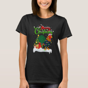 Rooster Bird  Xmas Decorations Santa Rooster Chris T-Shirt