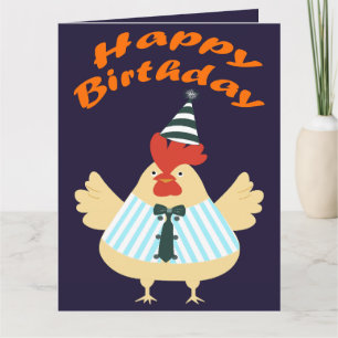 Rooster Birthday  Card
