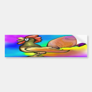 Rooster Bumpers Sticker