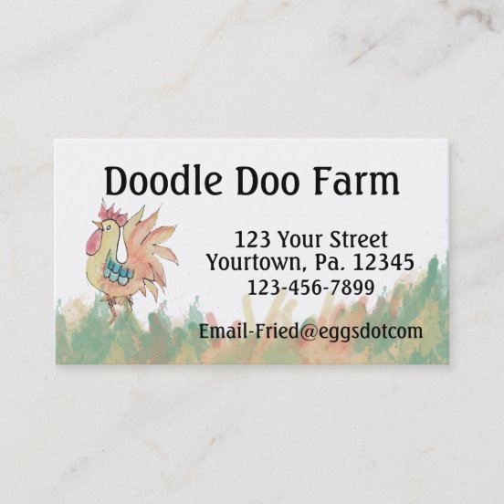 Poultry Farm Business Cards & Profile Cards Zazzle CA