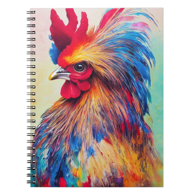 Rooster Chicken Animal Discovery Adventure Nature  Notebook (Front)