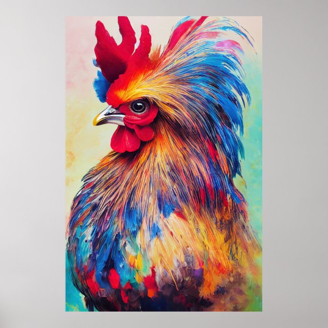 Rooster Chicken Animal Discovery Adventure Nature  Poster (Front)