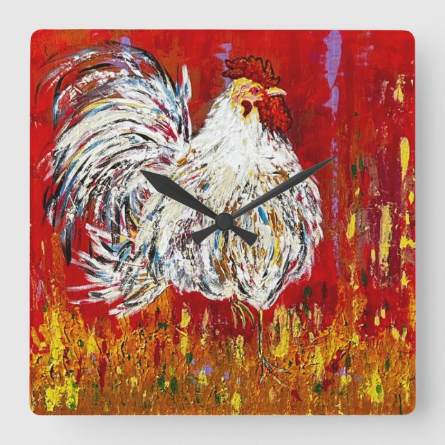 Rooster Chicken Clock (Front)