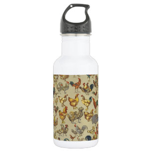 Rooster Chicken Farm Country Animal 532 Ml Water Bottle
