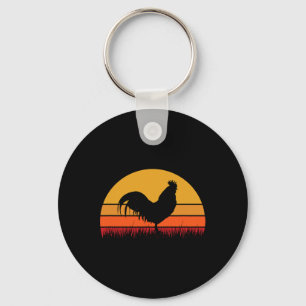 Rooster Chicken - Farm Farming Farmer Ckyard Cute  Keychain