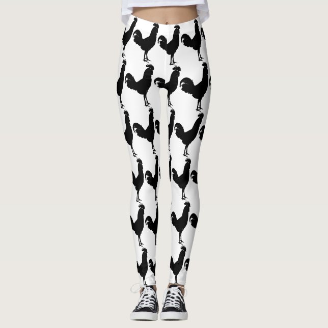 Rooster/Chicken Leggings (Front)