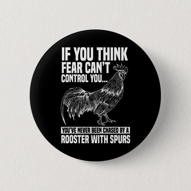 Rooster Chicken Lover Animal Small  2 Inch Round Button (Front)