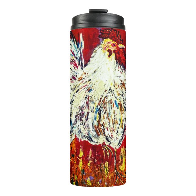 Rooster Chicken Thermal Tumbler (Front)