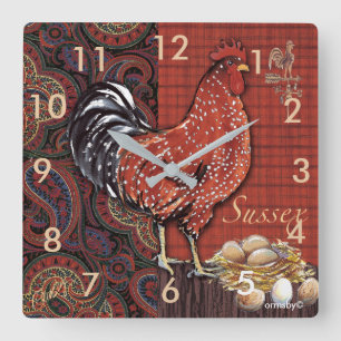 rooster clock