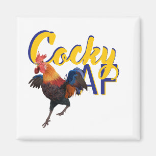 Rooster : Cocky AF humor Magnet