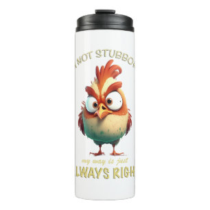 Rooster Concentrated Awesome Cute Adorable Funny Thermal Tumbler