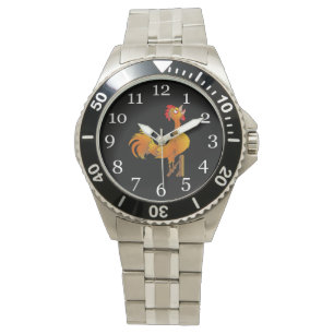 Rooster crowing watch
