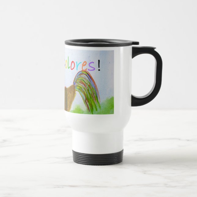 Rooster DeColores Coffee Mug (Right)