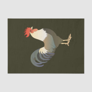 Rooster Decoupage Tissue Paper