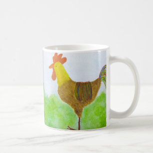 Rooster Double Sided Coffee Cup