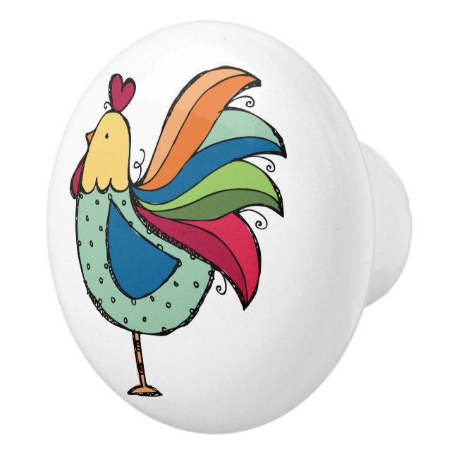 Rooster Drawer / Cabinet Knobs - SRF (Right)