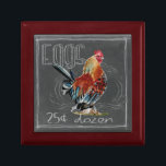 Rooster Eggs On Chalkboard Gift Box<br><div class="desc">Rooster Eggs On Chalkboard. Artist: Redstreake. Image ID: 152146D.</div>