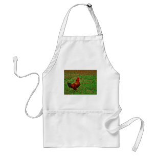 Rooster Facing right Standard Apron