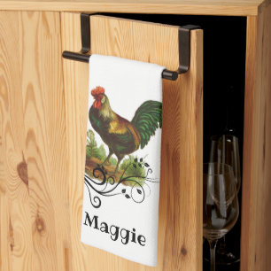 Rooster Farmhouse Kitchen Country Towel