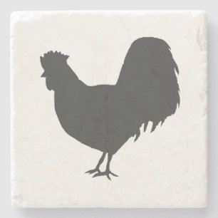 Rooster Farmhouse Marble Stone Coaster