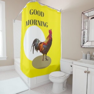 Rooster Fun Chicken Good Morning Yellow
